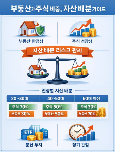 부동산과 주식 비중 조절